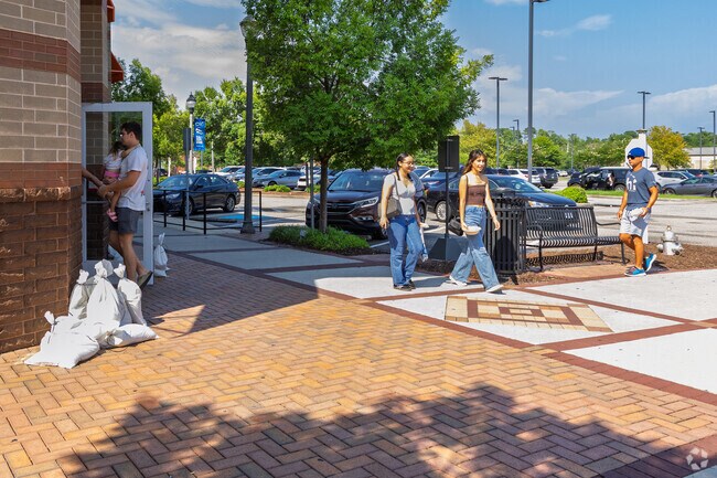 Friends from Greenville Loop spend the day window shopping at the Mayfaire Town Center.