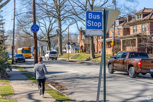 There are convenient bus stops throughout the Point Breeze area.