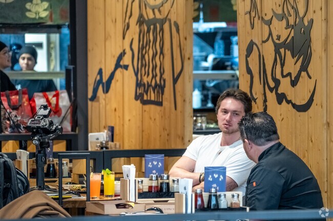 Southcenter near Talbot serves international cuisine and shopping.