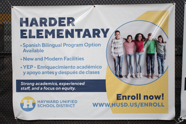Harder Elementary School is on of the newer schools in Hayward.