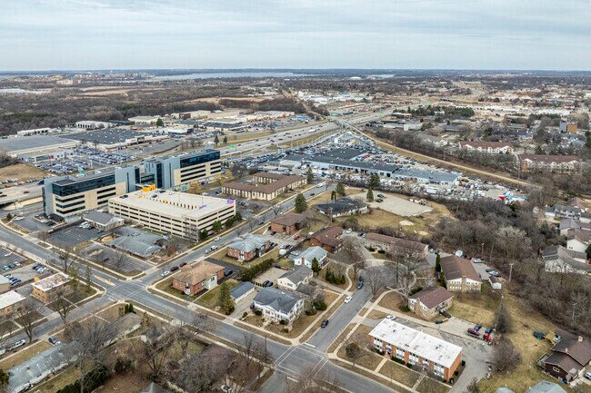 The northern edge of Fitchburg is close to a large commercial area, as well as UWM.