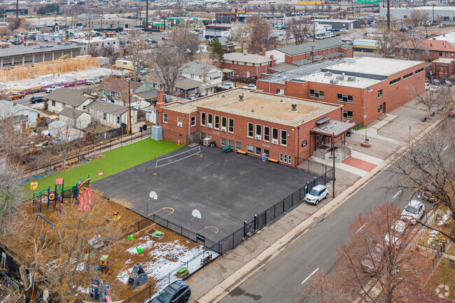 Campus area at St Rose Of Lima School in Denver, Colorado.