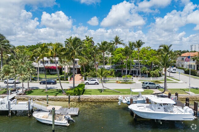 Idlewyld is on the Fort Lauderdale Intracoastal with homes offering private boat docks.