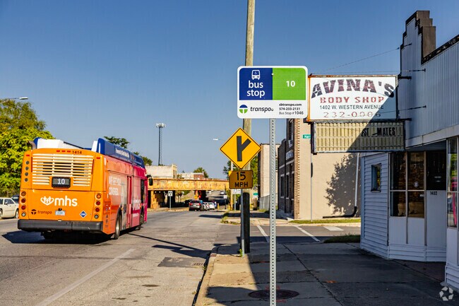 Bus lines one Western Ave provide direct public transit to downtown South Bend from Westside.