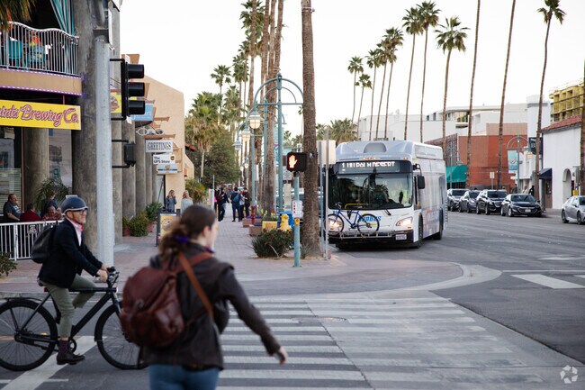 Catch the Sun Line near Vista Norte to access the Greater Palm Springs area..