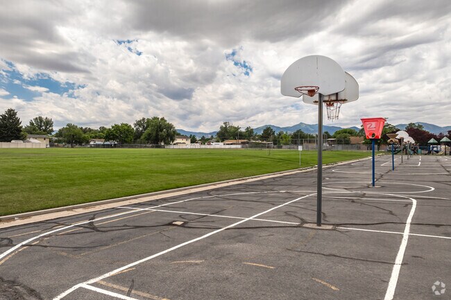 Arcadia Elementary students can play basketball and funnel ball at recess.
