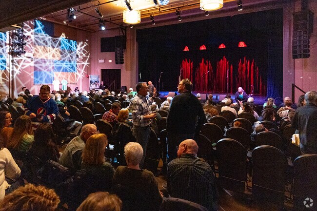 The Jeanne Rimsky Theater at Landmark on Main in Port Washington is a historic 425 seat venue.