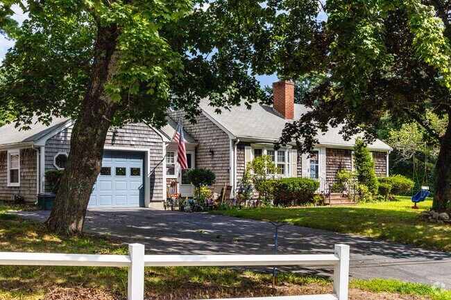 Cedar shingled Cape homes are a popular style around Wareham Center.