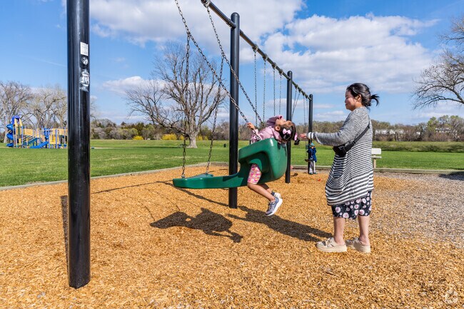 The playground at Ravine Lake Park is fun for the entire family.