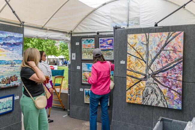 The vendors at the Denver Arts Festival are very friendly and enjoy sharing their talent.