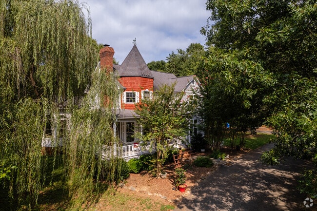 Unique queen anne style houses can occasionally be found in the area.