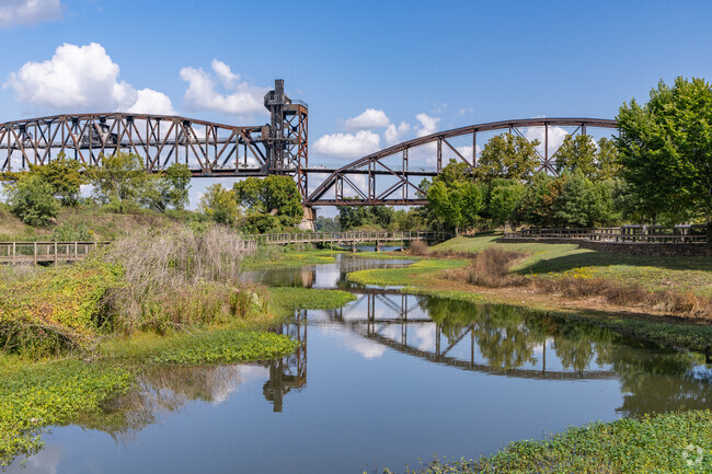 William E. Clark Presidential Wetlands is located adjacent to the William J. Clinton Library.