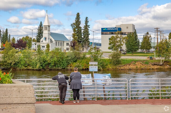 Take a breath of fresh air at the Chena Riverwalk in Fairbanks.