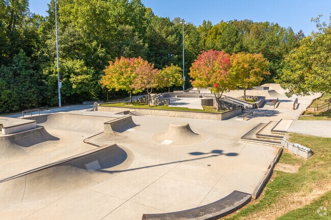Fine tune your skills at the skate park in Loganville's Bay Creek Park.