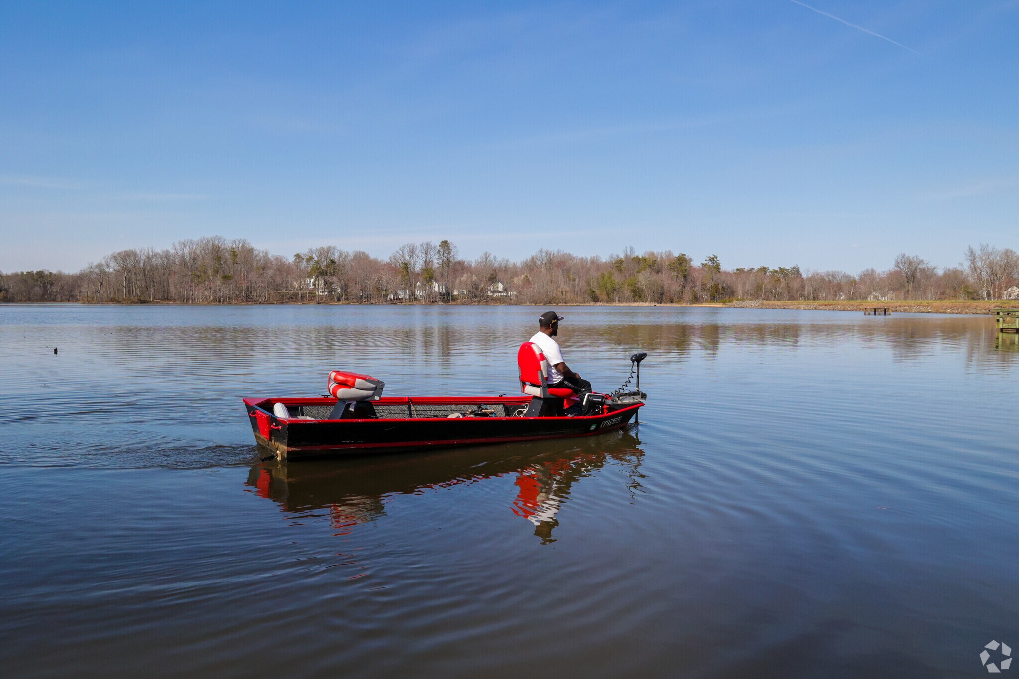 Enjoy a day of fishing on Lake Brittle near New Baltimore.