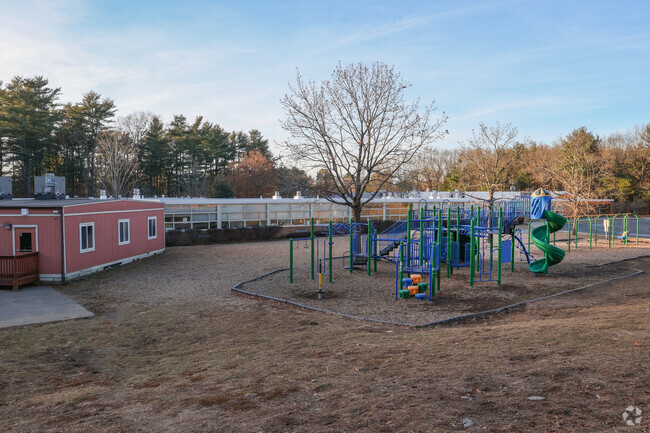 Students enjoy the playground at Fuller Meadow Elementary School during recess.