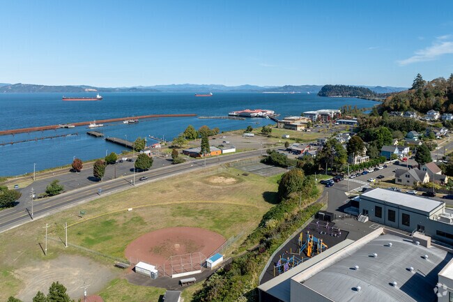 Nearby Astoria has plenty of amenities for all of the neighboring towns in the area.