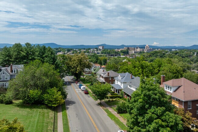 The neighborhood of Riverland-Walnut Hill provides scenic overlooks of the city of Roanoke.