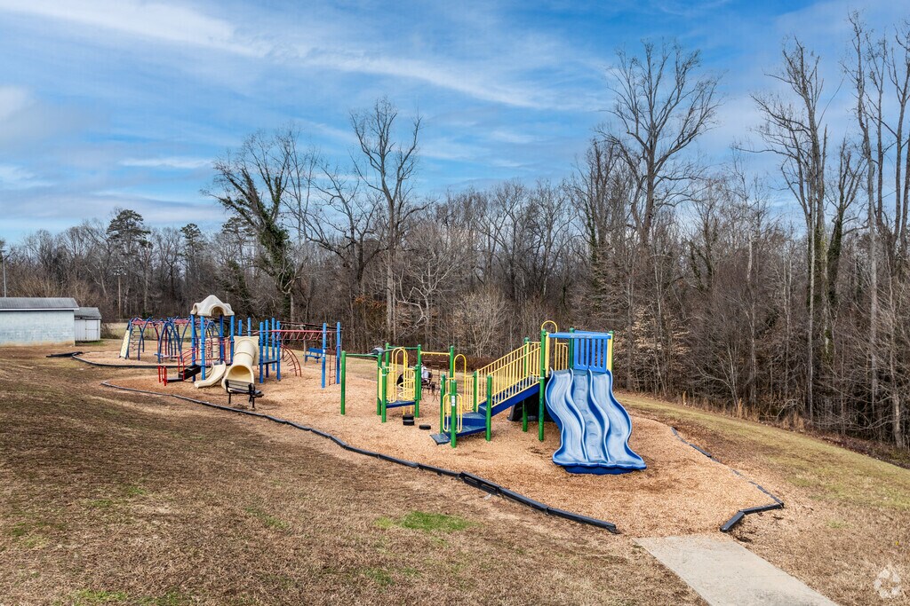 Students love the playground area at Cooleemee Elementary School.