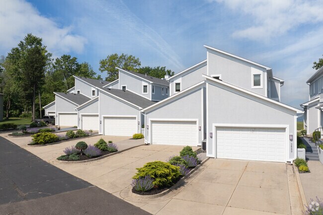 The coast of Lake Michigan in Shoreham has multiple large condominium communities.