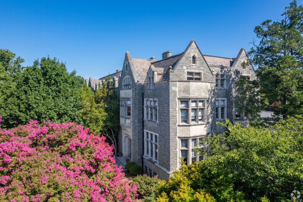 The exterior of the Oglethorpe University building in Brookhaven GA.