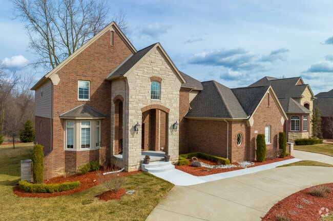 Shelby Township's Woodside Village subdivision has stunning brick facades.