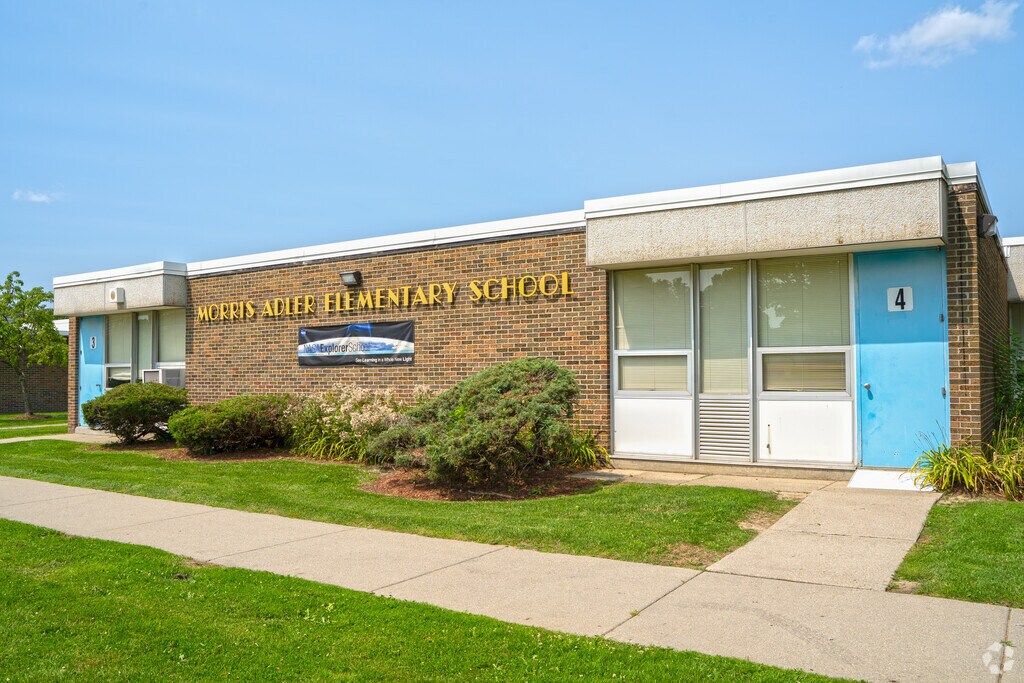 Morris Adler Elementary School cares for 322 students in Southfield.