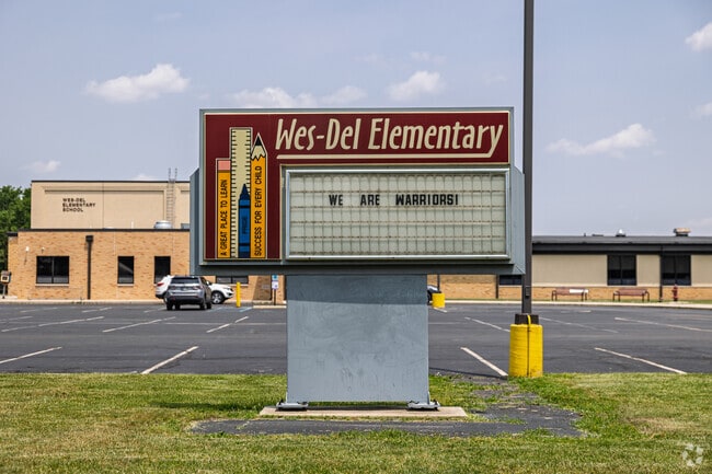 Wes-Del Elementary School is home to the Warriors.