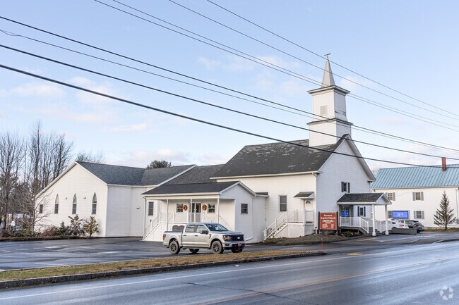 First Baptist Church stands as a historic landmark in Hermon.