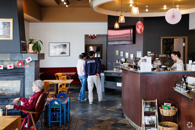 Turtle Coffee is a popular social spot for residents in Olympic Manor, serving up hot drinks.