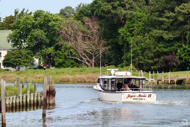 The Tangier Ferry operates daily to take visitors to and from Tangier Island.