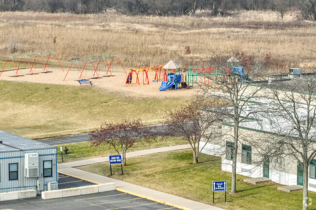 Prairie View Grade School has a small playground for students.