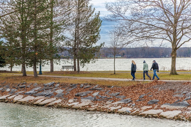 Walking along the shores of Owasco Lake is a great activity in any season for Niles Residents.