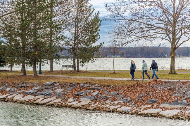 Walking along the shores of Owasco Lake is a great activity in any season for Niles Residents.