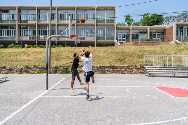 Challenge a friend to a game on the courts at Chester Ash Memorial Park in Coatesville.