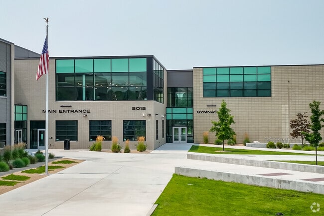 East entrance at Pierce Park Elementary school.