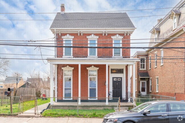Italiante homes with brick exteriors are prevalent in Downtown Pottstown.