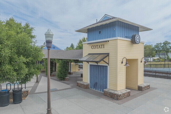 The Cotati SMART Rail station sits at the edge of Cotati and Rohnert Park.