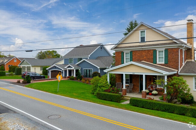 Picturesque homes sit along smaller lots in some parts of Allegheny.