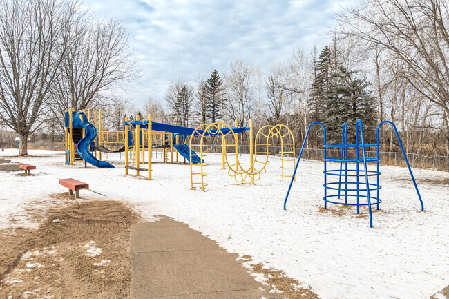 Braham Elementary School offers a spacious playground.