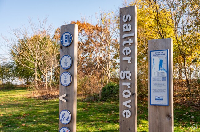 Salter Grove Memorial Park offers scenic views and boat launches in Palace Garden.