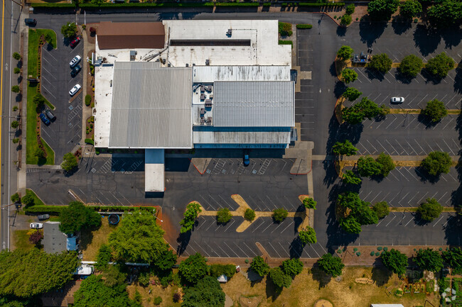 Look down on the Greater Portland Christian Academy campus.