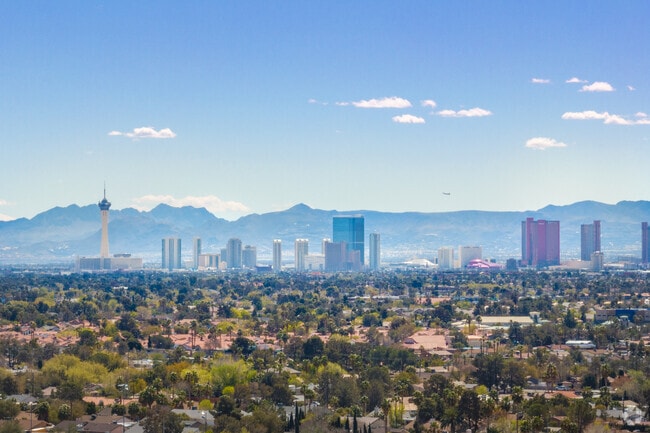 The Las Vegas Strip can still be seen by residents in Woodcrest.