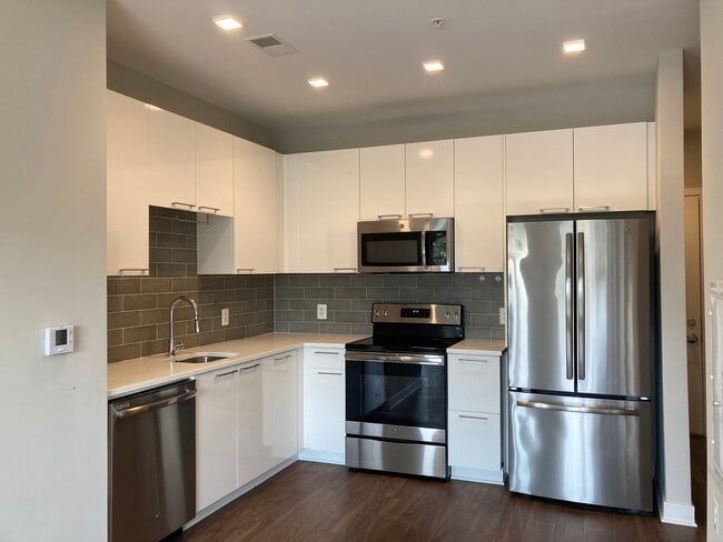 Gourmet kitchen with stainless steel appliances