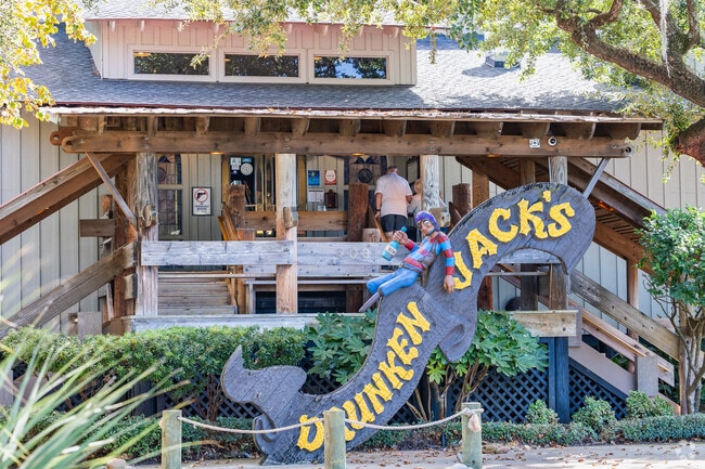 Meet up with friends for delicious food and cold drinks at Drunken Jack's in Murrells Inlet.