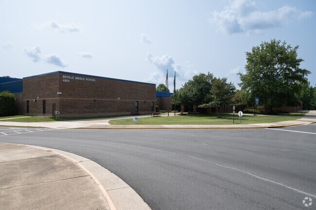 Stuart M. Beville Middle School building in Lindendale.