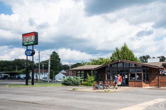 Near Clayshire, stop by BikeWorld when in the market for a new bike, including e-bikes.