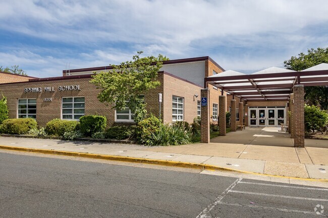 The Spring Hill Elementary School is located on the northern edge of McLean, VA.