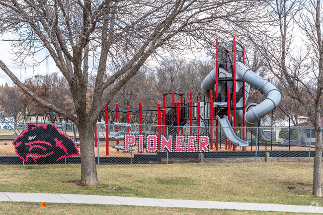 Pioneer Elementary School has a great playground.