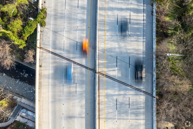 Hop on the highway from Poplar Hill to get where you need to go quickly.